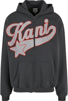 Karl Kani Sweatjacke 'Kani Star Logo OS' anthrazit hellgrau