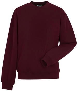 Russell Rundhals Sweatshirt Baumwollmischung gerader Schnitt