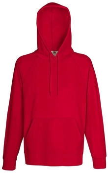 Fruit of the Loom Leichter Kapuzensweat rot