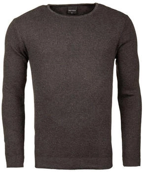 WOTEGA Strickpullover Structured Crew Neck Noah moonless night 194203
