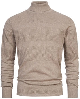 Kronstadt KSFisker Feinstrickpullover Rollkragen beige-mix