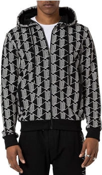 Redbridge Kapuzensweatjacke 3D Allover-Print schwarz