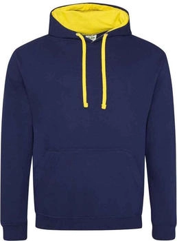 Just Hoods by AWDIS Varsity Hoodie oxford navy sonnengelb