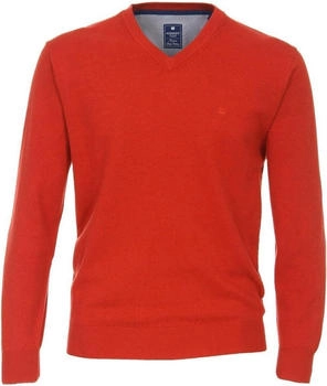 Redmond Casual Pullover V-Ausschnitt orangerot