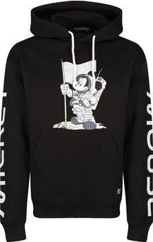 Recovered Hoodie Space Mickey zeitloses Design schwarz