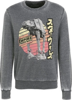 Recovered Sweatshirt 'Star Wars Empire Strikes Back Retro AT-AT' grau