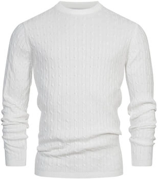 Kronstadt Pullover 'Cable' weiß