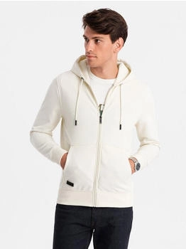 Ombre Kapuzensweatjacke cream