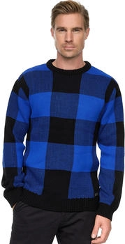 Rusty Neal Pullover kobaltblau schwarz