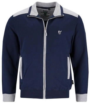 Hajo Sweatshirt Homewear Jacke blau schwarz