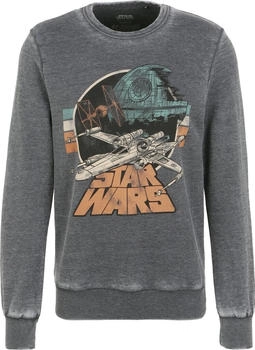 Recovered Sweatshirt 'Star Wars Empire Strikes Back Retro X-Wing' grau