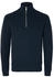 Selected Pullover Reißverschluss blau schwarz