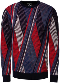 Rusty Neal Strickpullover Colorblock-Design marine