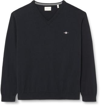 GANT Classic V-Neck Pullover aus Baumwolle (8030562) Evening Blue 5XL