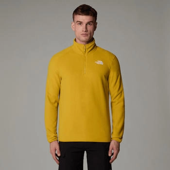 The North Face 100 Glacier Fleece Mit 1/4-langem Rv Herren turmeric