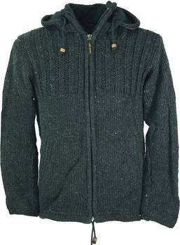 Guru-Shop Strickjacke Modell anthrazit