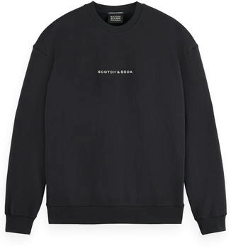 Scotch & Soda Logo Front Chest Sweatshirt (179195) black