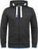 Solid BenjaminZip dark grey melange