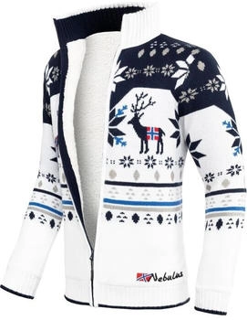 Nebulus Norweger Strickjacke SVERRE offwhite navy