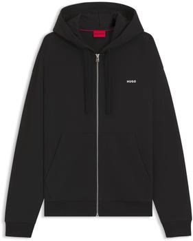 HUGO Relaxed-Fit Kapuzenjacke aus Baumwoll-Terry - Style Dapozip 50548651 Schwarz