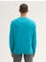 Tom Tailor Strickpullover mit Rundhalsausschnitt turquoise blue melange (1039805_37094)