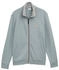 Tom Tailor Sweatjacke mit Stehkragen grey mint (1045645_27475)