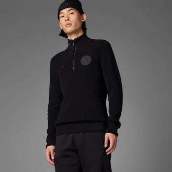 Adidas DFB Anniversary Half-Zip Knit Sweatshirt Black (JI6778)