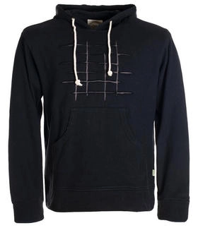 Vishes Cutwork Hoodie Sweater schwarz