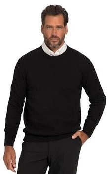 JP 1880 Pullover runder Ausschnitt Baumwolle schwarz 708261130-XL