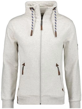 Ragman Sweatjacke Stehkragen grau-meliert 012
