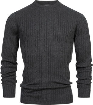 Kronstadt Pullover 'Cable' dunkelgrau