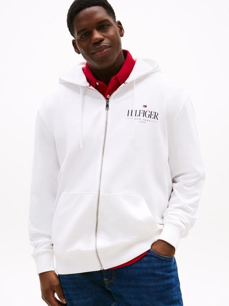 Zip Hoodie Hilfiger Hoodie Weiss Tommy Hilfiger Men's Multi Flag