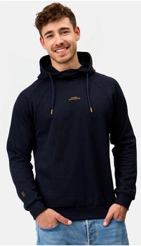 Indicode INVir Sweatshirt Schalkragen und Kapuze navy