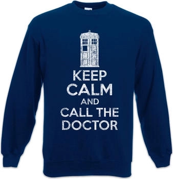 Urban Backwoods Keep Calm And Call The Doctor Sweatshirt navy