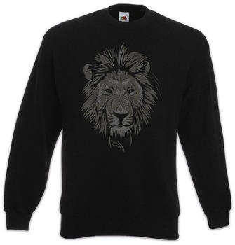 Urban Backwoods Lion Face Sweatshirt schwarz