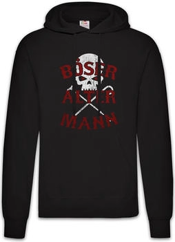 Urban Backwoods Böser Alter Mann Herren Hoodie schwarz