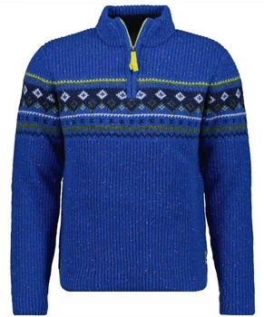 Ragman Mock neck jacquard Pullover