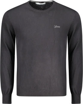 Guess Strickpullover schwarz mit Stickerei und Logo