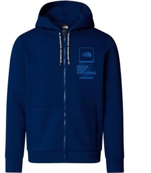 The North Face blanca peak fz hoodie sweatshirt estate blue nf0a8bhcd1r
