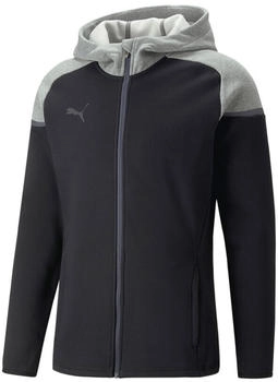 Puma teamCup Casuals Kapuzensweatjacke schwarz