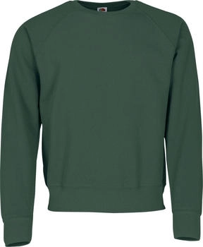 Fruit of the Loom Raglan Sweat flaschengrün