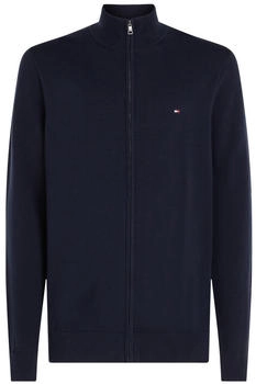 Tommy Hilfiger Rei&szlig;verschluss-Pullover Mock Neck blau