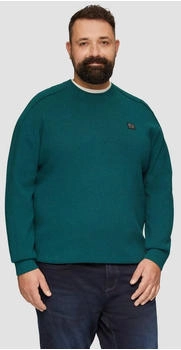 s.Oliver Strickpullover mit Nahtdetails und Logo Blau 2160068.67W0.