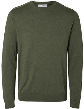 Selected Langarm Strickpullover grün