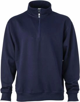 James & Nicholson Half Zip Sweater navy