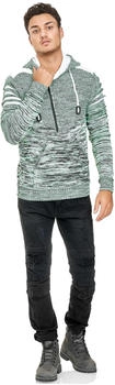 Rusty Neal Kapuzensweatshirt modernem Strickdesign mint