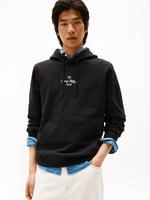 Tommy Hilfiger Hoodie "OUTLINE FLAG SCRIPT HOODIE", mit kontrastfarbener...