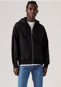 Levi's Kapuzensweatjacke Logo-Stickerei black agate