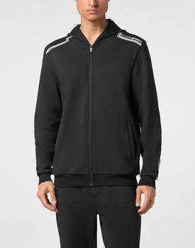Plein Sport Kapuzensweatjacke 02 schwarz