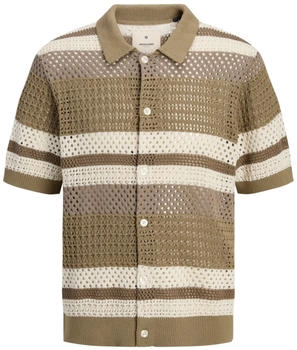 Jack & Jones Jprbluwilmer Knit Button Through Polo ss elmwood